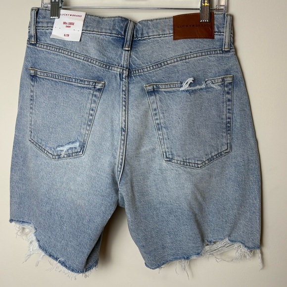 Lucky Brand Distressed Light Blue Jean Shorts - Picture 5 of 7